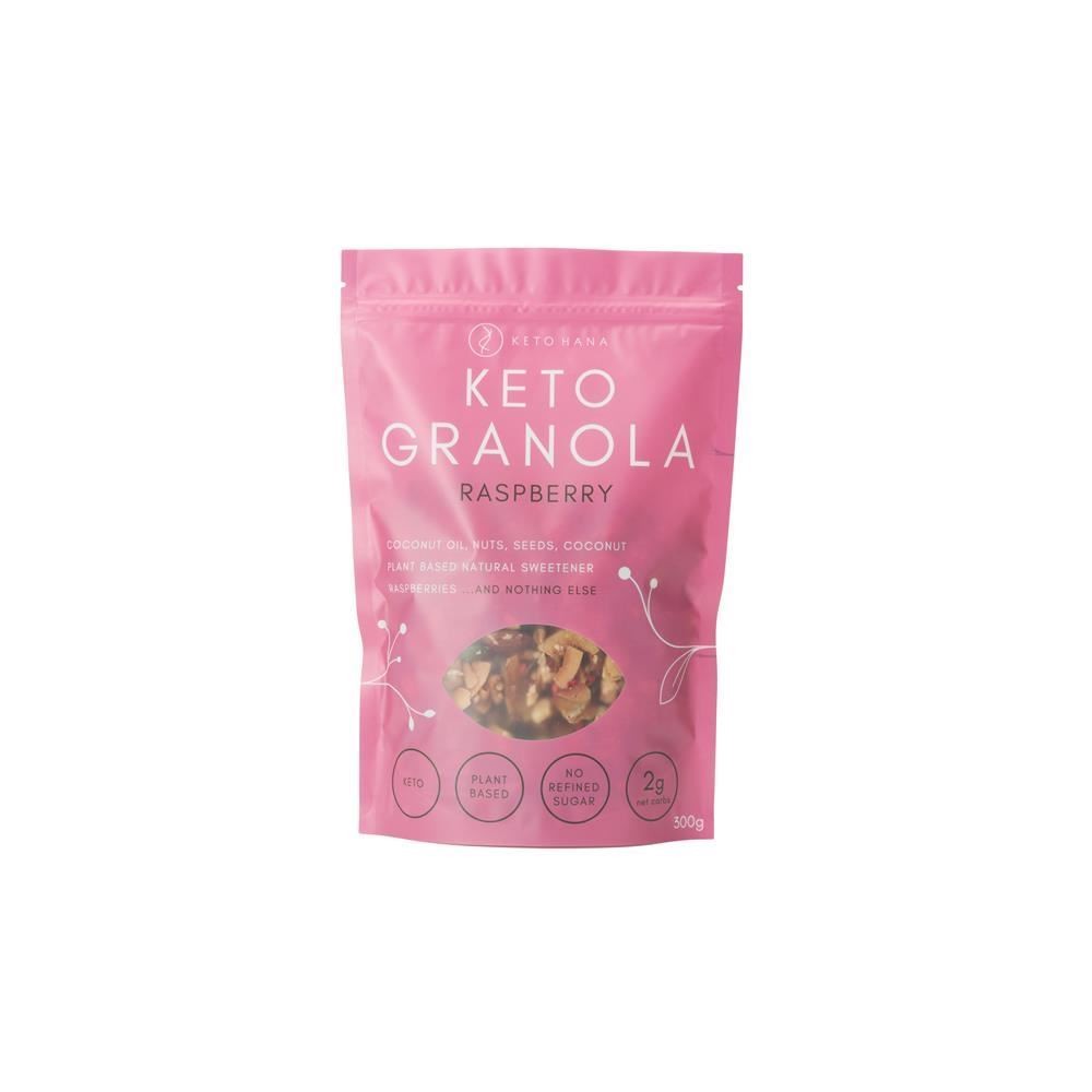 Keto Hana Grain/Dark Raspberry Keto Granola - 300G - Image 6