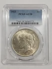 1923 Silver Peace Dollar PCGS AU58