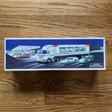 1997 Hess Toy Truck and Racers Lights Friction Motors - New In Box