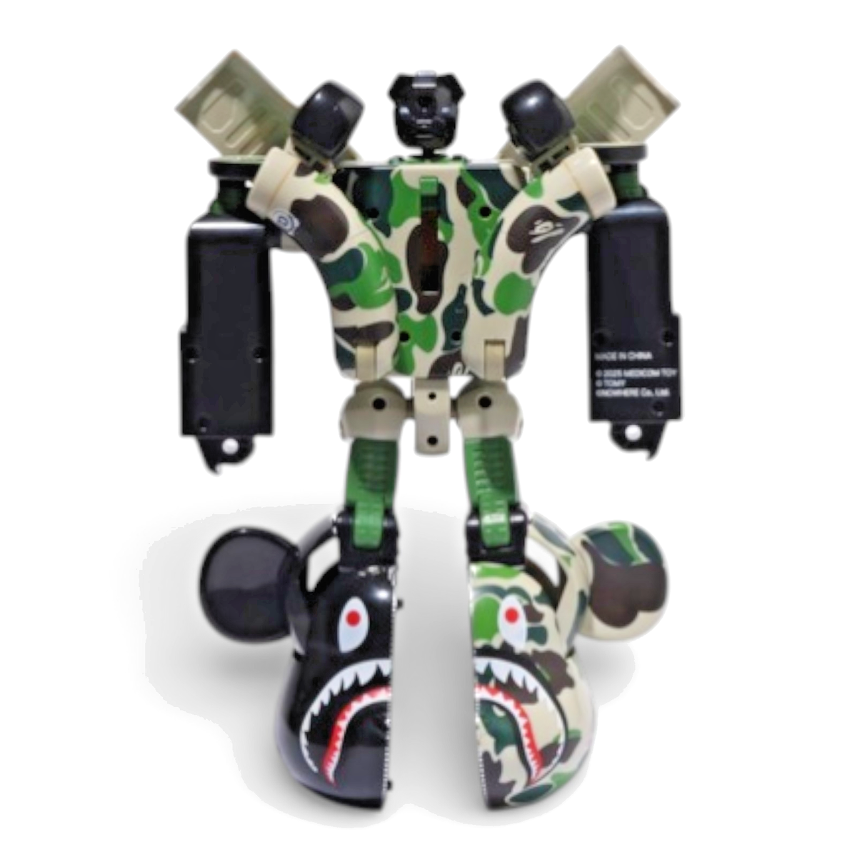 BE@RBRICK Transformers Optimus Prime BAPE CAMO SHARK 400% MEDICOM