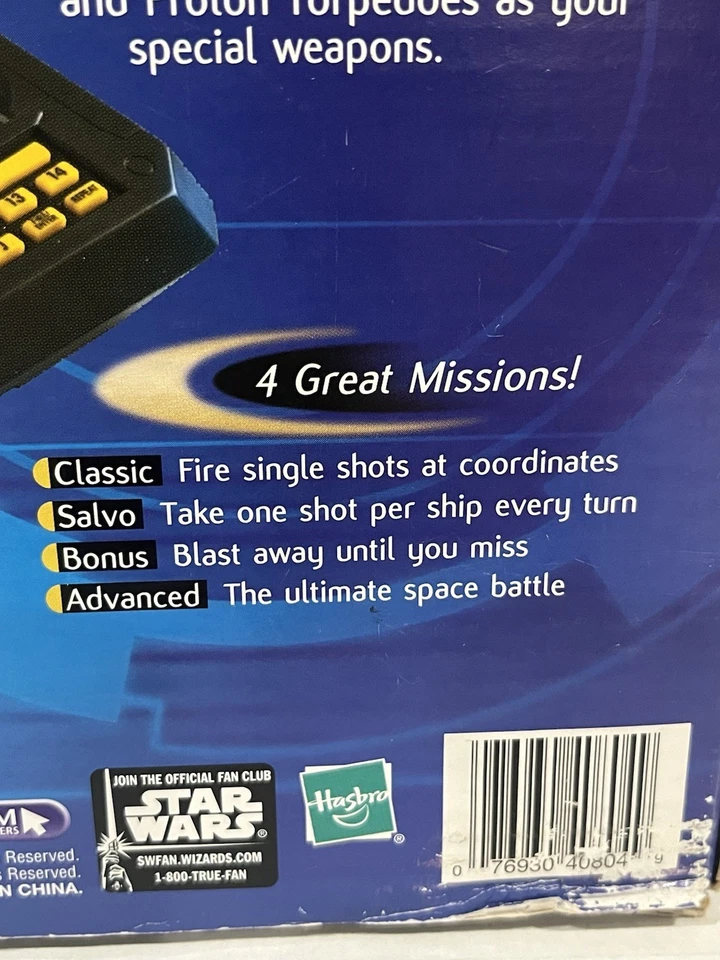 Vintage Electronic STAR WARS Battleship 2002 Milton Bradley Hasbro Game TESTED - Image 4 of 4