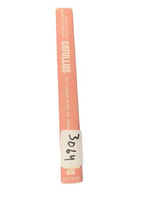 Catullus Complete Poems Myers Ormsby 1970 Poetry Latin Literature Dutton