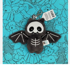 Jellycat Skeleton Bat Plush Keychain Gothic Halloween Cute Bag Charm