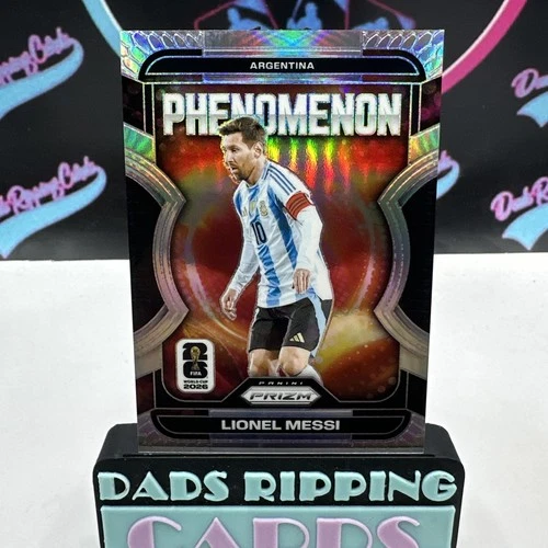 2026 Panini Prizm FIFA World Cup Lionel Messi Phenomenon #19 Silver Prizm