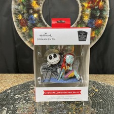 Hallmark 2025 Nightmare Before Christmas Ornament Jack Skellington and Sally