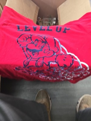 Authentic Mario Le C el Up Black And Red Tshirt