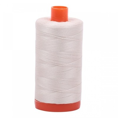 50wt Cotton 1422yd-Silver 1422 yd Silver White