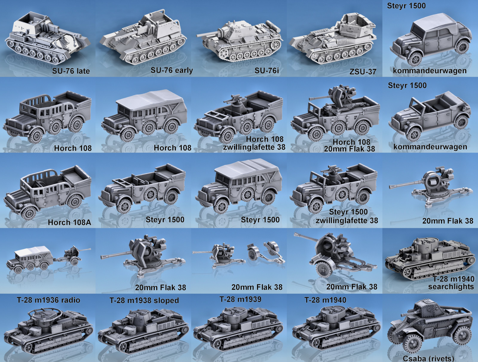 50 PC 1/100 15mm  Combo Flames of War Team Yankee