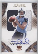 2011 Panini Crown Royale Rookie Silhouette Signatures /199 Jake Locker Auto 4rn