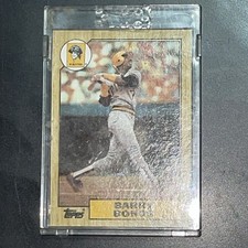 barry bonds rookie card error. rookie card picture