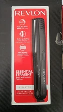 Revlon Quick & Smooth Flat Iron 1" Plates Fast Heat Up Essential Straight