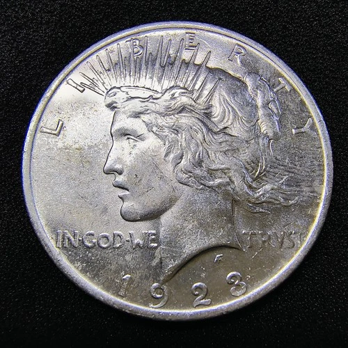 1923 Silver Peace Dollar $1 - Philadelphia - 90% Silver - Unc Cond. Nice Luster