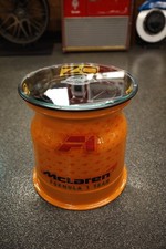 McLaren Formula 1 Racing Wheel Side Table with Glass Top