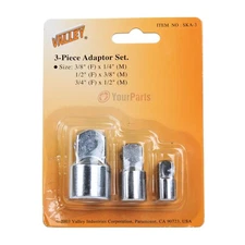 3Pc Socket Drive Adapter Reducer Increaser Set 1/2" 3/8" 3/4" Ratchet Adaptor