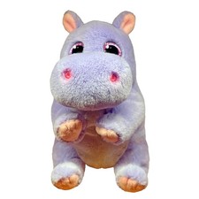 TY Beanie Boos - Henrietta the Hippo with Big Pink Eyes and Glitter 6"