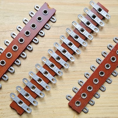 14 Paar Paxolin 0,25'' Tag Strip Terminal Board Vintage 70er Verstärker NEU-ALT-BESTAND!