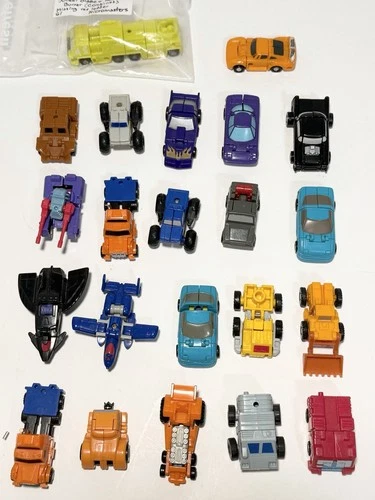 VTG Hasbro G1 Transformers Micro Masters Figures Lot - 22 Transforming Figures