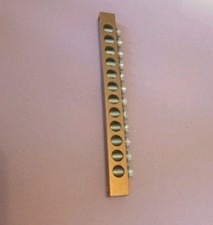 12 WAY CHUNKY NEUTRAL EARTH BAR BRASS  HOLE SCREW HEAVY CONSUMER UNIT SENT FAST 