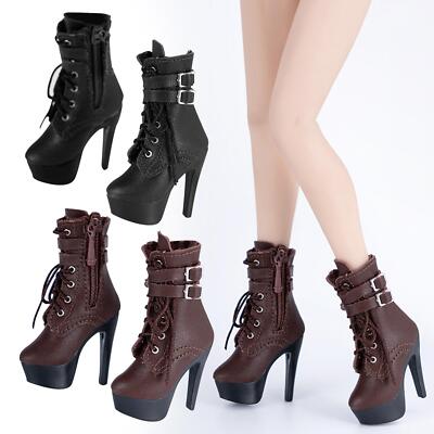 High Heeled Schuhe Stiefel im Maßstab 1:6 für 12 Zoll weibliche Actionfiguren Zubehör