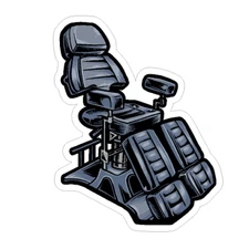 TATTOO MACHINE INK TAT GUN BODY ART CHAIR Truck Boat Window BUMPER STICKER DECAL