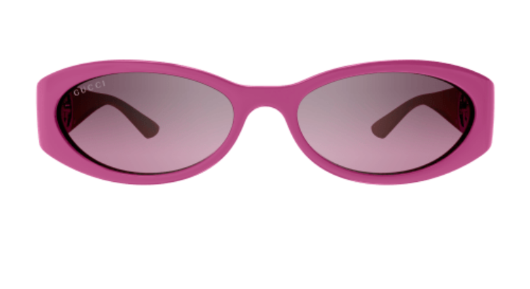 サングラス GUCCI Woman Sunglasses Fuchsia GG1660S 003 Gucci GG1660S 003 Fuchsia/Pink Gradient/Mirrored Cat Eye