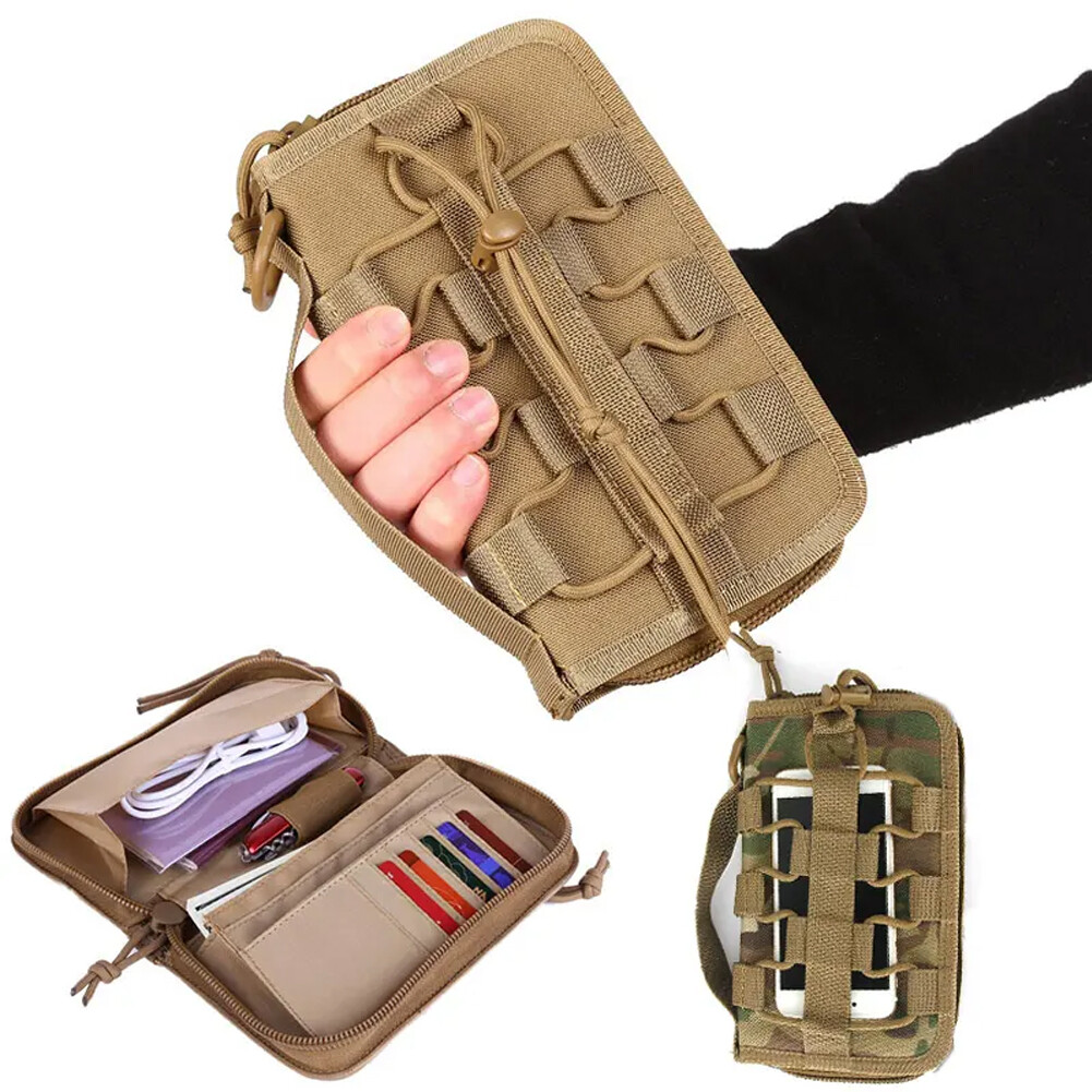 Outdoor Tactical Wallet Hiking Pouch Holster ID Cards Key Phone Carry Hand  Bag