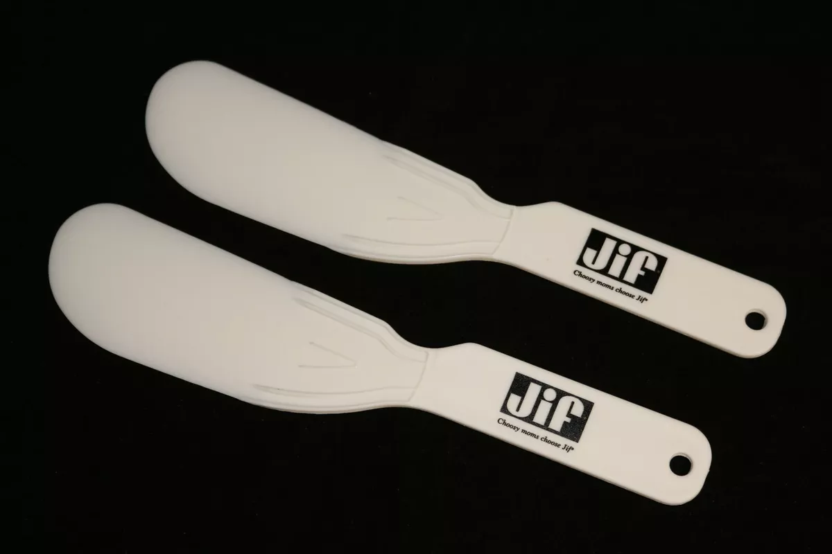 Peanut Butter Jar Scraper Choosy Moms Choose Jif Advertising Spatula Set of  2