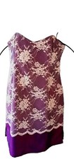 Batik And Craft Puspa Dhewi Size Medium Lace Front Dress Shoulder Straps Side...