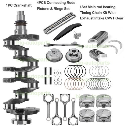 G4NC 2.0L Crankshaft / Rods/Bearing / Piston /Gasket/Timing Gear for Hyundai KIA - Picture 38 of 39