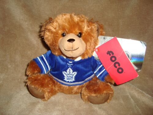 NHL Toronto Maple Leafs Seated Jersey Bear FOCO Plush 7" tall  - Picture 1 of 8
