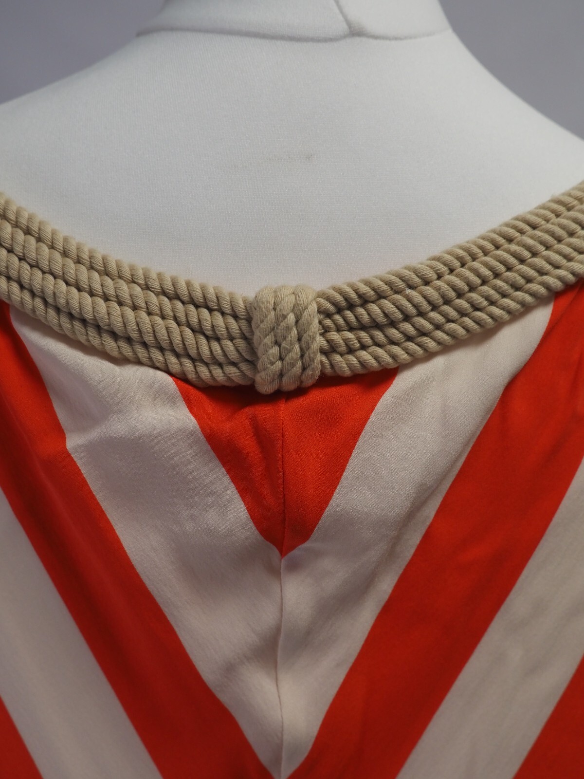 Diane Von Furstenberg Dress Red/Cream US size 4 Pre-Owned image 5
