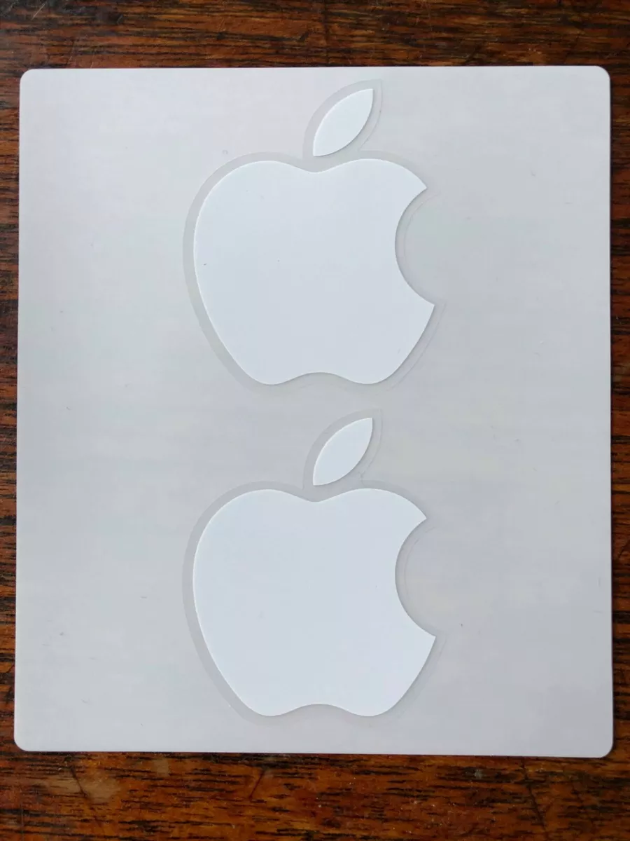 5 Apple Logo Stickers from Apple Gift Cards - NEW