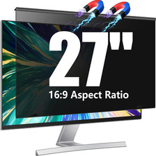 Magnetic Computer Privacy Screen Filter 27 Inch for 16:9 Widescreen Monitor Desk