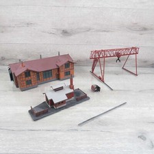 AUHAGEN ? etc - H0 - Lokschuppen, Container Kran, Kohlelager - #BU94090