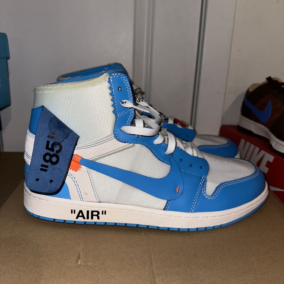 Off White x Air Jordan 1 Retro High OG UNC AQ0818-148