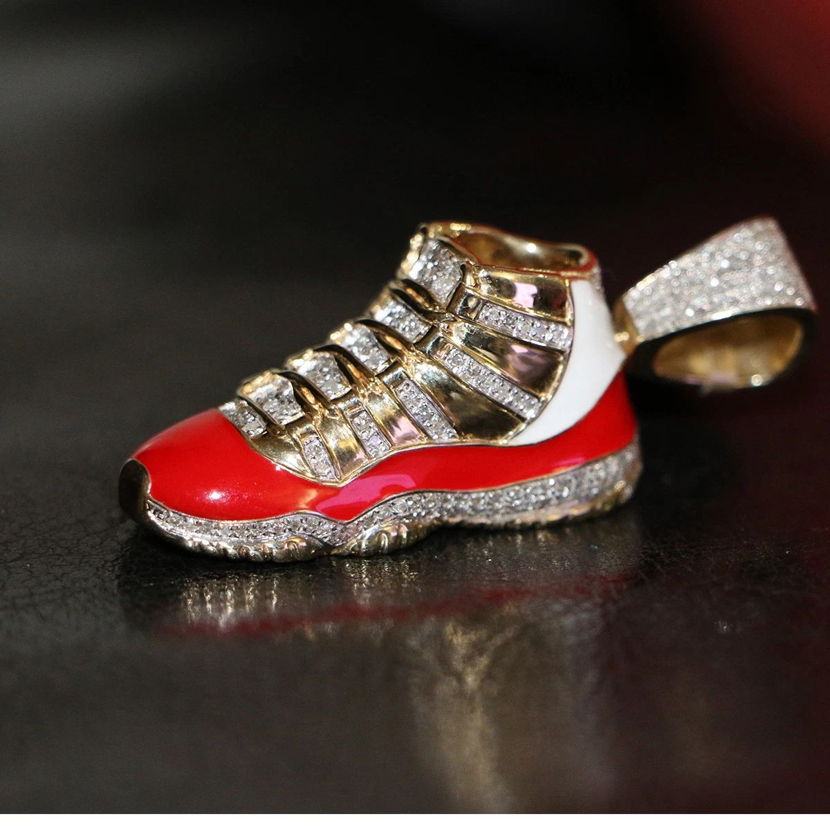 Gold diamond jordans cheap