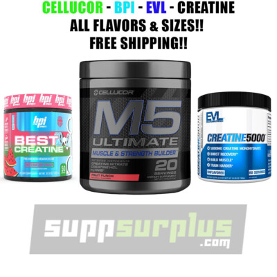Cellucor -BPI - EVL - Creatine - M5 Ultimate - BPI Best Creatine ALL Mega Sale