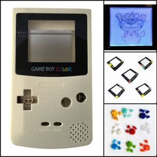 GBC Nintendo Game Boy Color Frontlit Frontlight Front Light Full Kit Gold