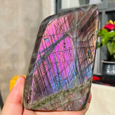 2.27lb Amazing Natural Purple Labradorite Quartz Crystal Specimen Healing