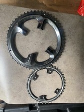 Shimano Dura-Ace 11S 53 - 39 MW  Road Chain Ring, Black. Used