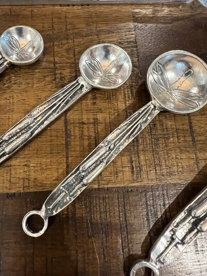 Crosby and Taylor Dragonfly Measuring Spoons with Wall Hang Storage~New - Image 3 of 4