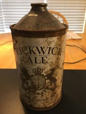 Pickwick Ale, Quart Cone IRTP TO, Empty Outdoor Can, Few Holes, TOUGH!