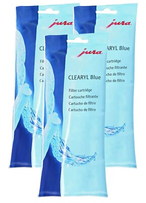 (3 Pack) Jura Claris Blue Water Filters 71312 Cartridges for Jura Coffee Makers