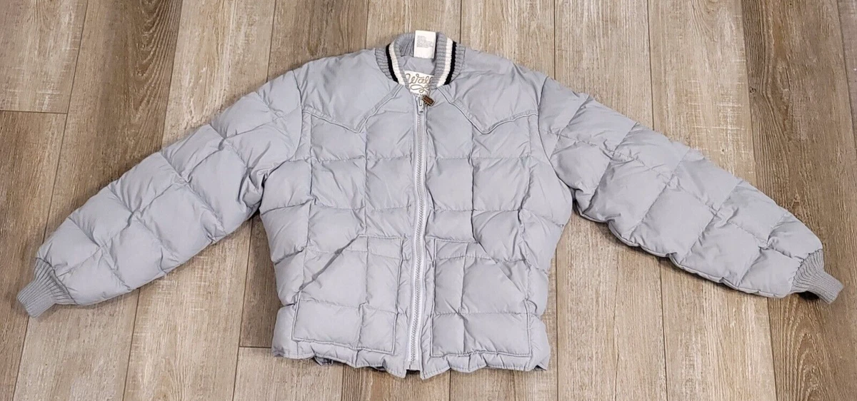 VTG WALLS Western Goose Down Insulated Quilted Puffer Jacket USA Made Mens 42 R