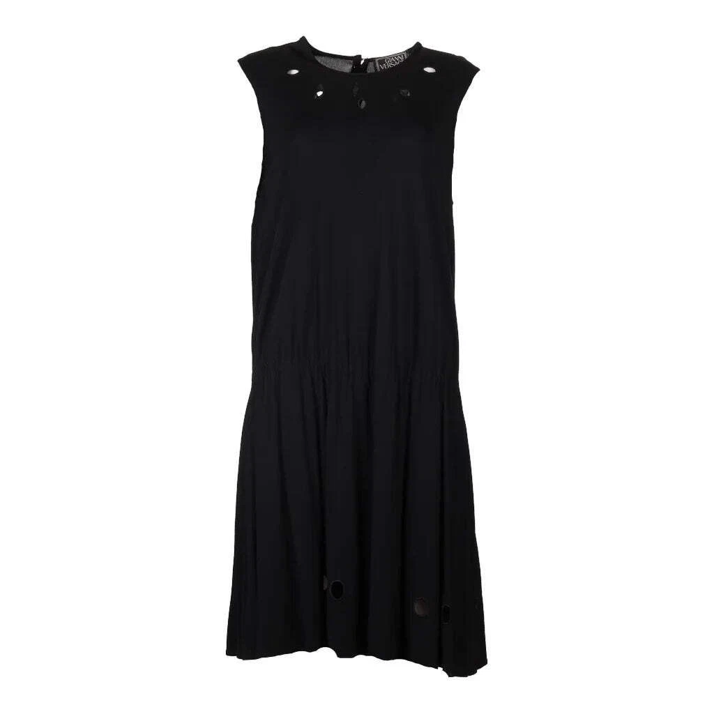 Mini Abito Gianni Versace Misto Viscosa Nero Medio