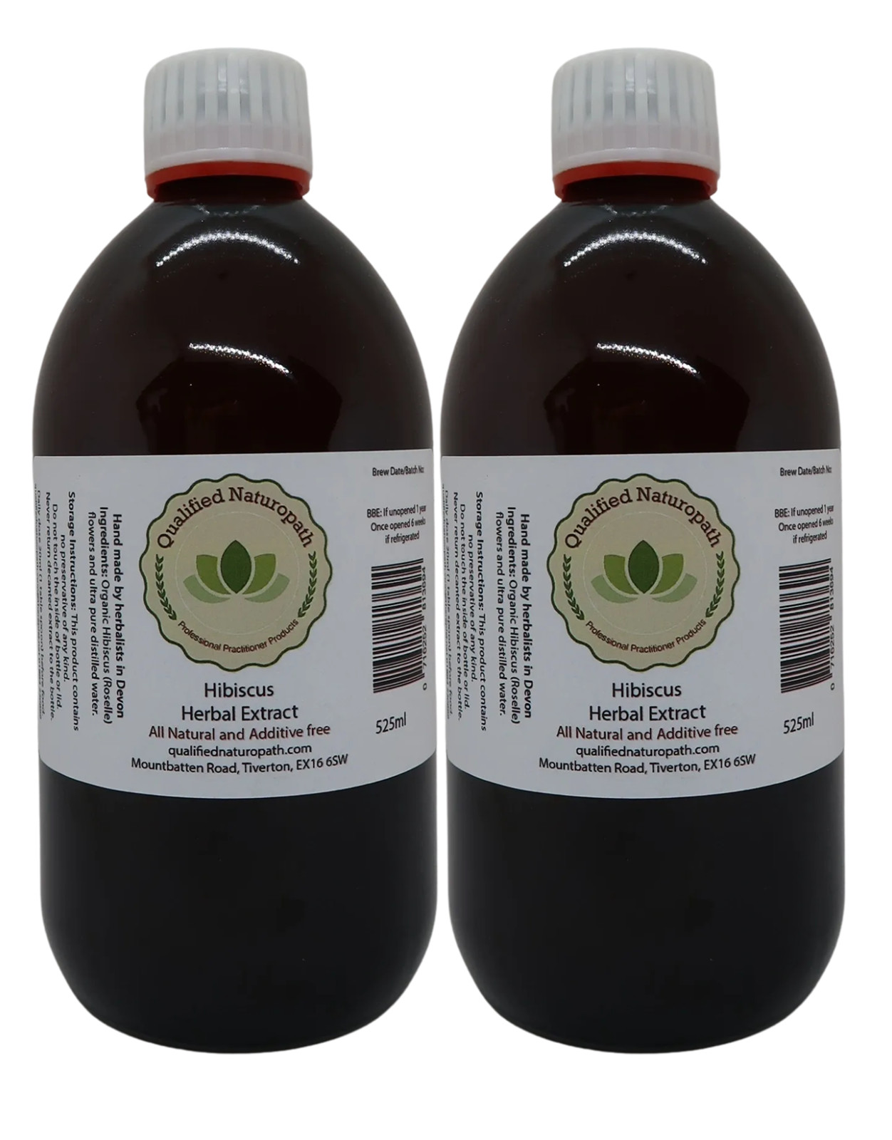 Hibiscus Herbal Extract - Twin Pack 1050ml (2x525ml) - Next Day Delivery