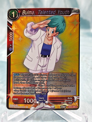 Dragon Ball Super Bulma, Talented Youth BT21-020 C FOIL - NM | eBay