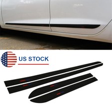 4x Black Car Side Skirt Door Line Sill Body Molding Trim Cover Universal Kit Usa 4x Black Car Side Skirt Door Line Sill Body Molding Trim Cover Universal Kit Usa