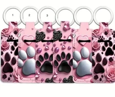 Chapstick Holder with clip, Lip balm holder key chain Gift for her Choose Style