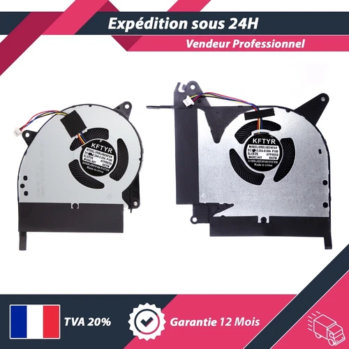 VENTILATEURS CPU & GPU FAN ASUS ROG STRIX RTX SCAR II GL704GV / GL704GW